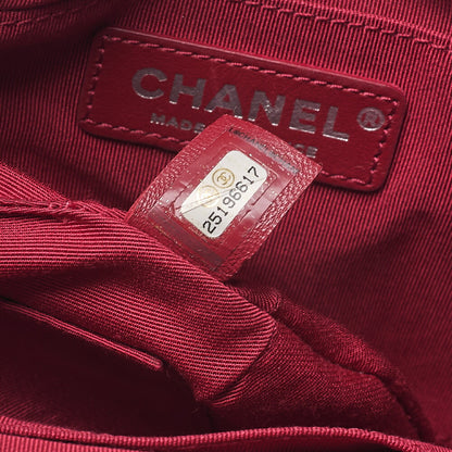 CHANEL Drawstring Matelasse Chain Shoulder Coco Charm Calfskin Navy x Black Silver x Gold -Tone Hardware, Pre-Owned