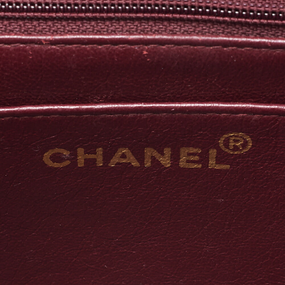 CHANEL Lambskin Matelasse Diana Flap Chain Shoulder Black Gold-Tone Hardware, Pre-Owned