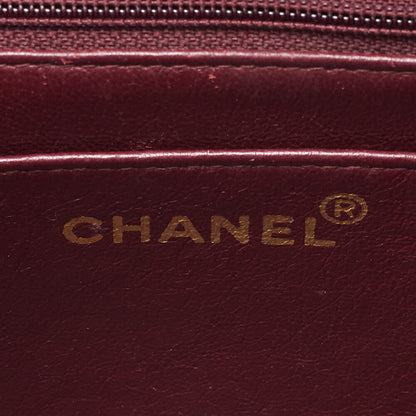 CHANEL Lambskin Matelasse Diana Flap Chain Shoulder Black Gold-Tone Hardware, Pre-Owned