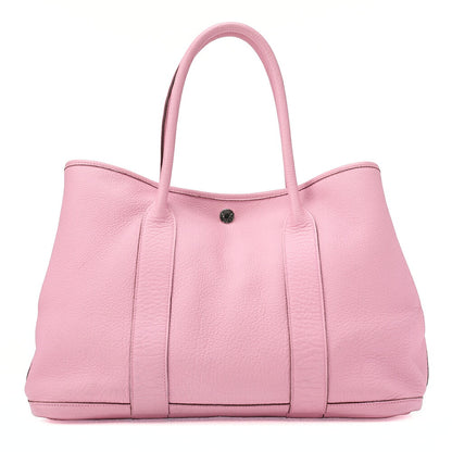 Hermes Hermes Garden Party PM Negonda Tote Bag Rose Sakura Silver-Tone Hardware, Pre-Owned