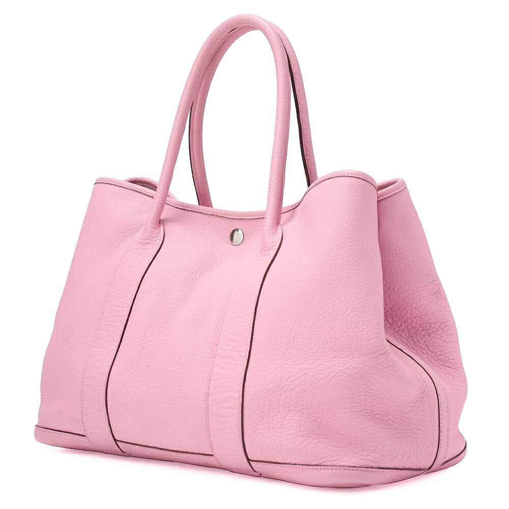 Hermes Hermes Garden Party PM Negonda Tote Bag Rose Sakura Silver-Tone Hardware, Pre-Owned