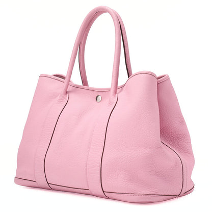Hermes Hermes Garden Party PM Negonda Tote Bag Rose Sakura Silver-Tone Hardware, Pre-Owned
