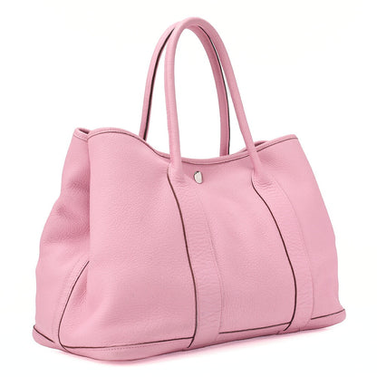 Hermes Hermes Garden Party PM Negonda Tote Bag Rose Sakura Silver-Tone Hardware, Pre-Owned