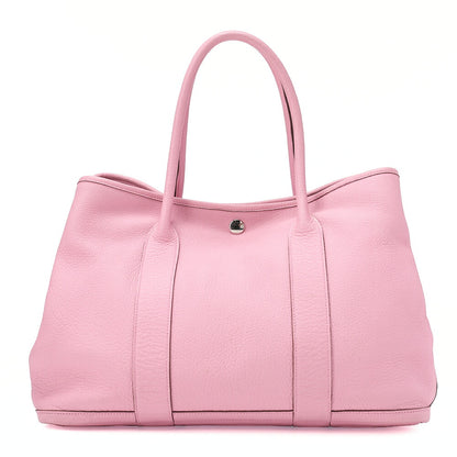 Hermes Hermes Garden Party PM Negonda Tote Bag Rose Sakura Silver-Tone Hardware, Pre-Owned