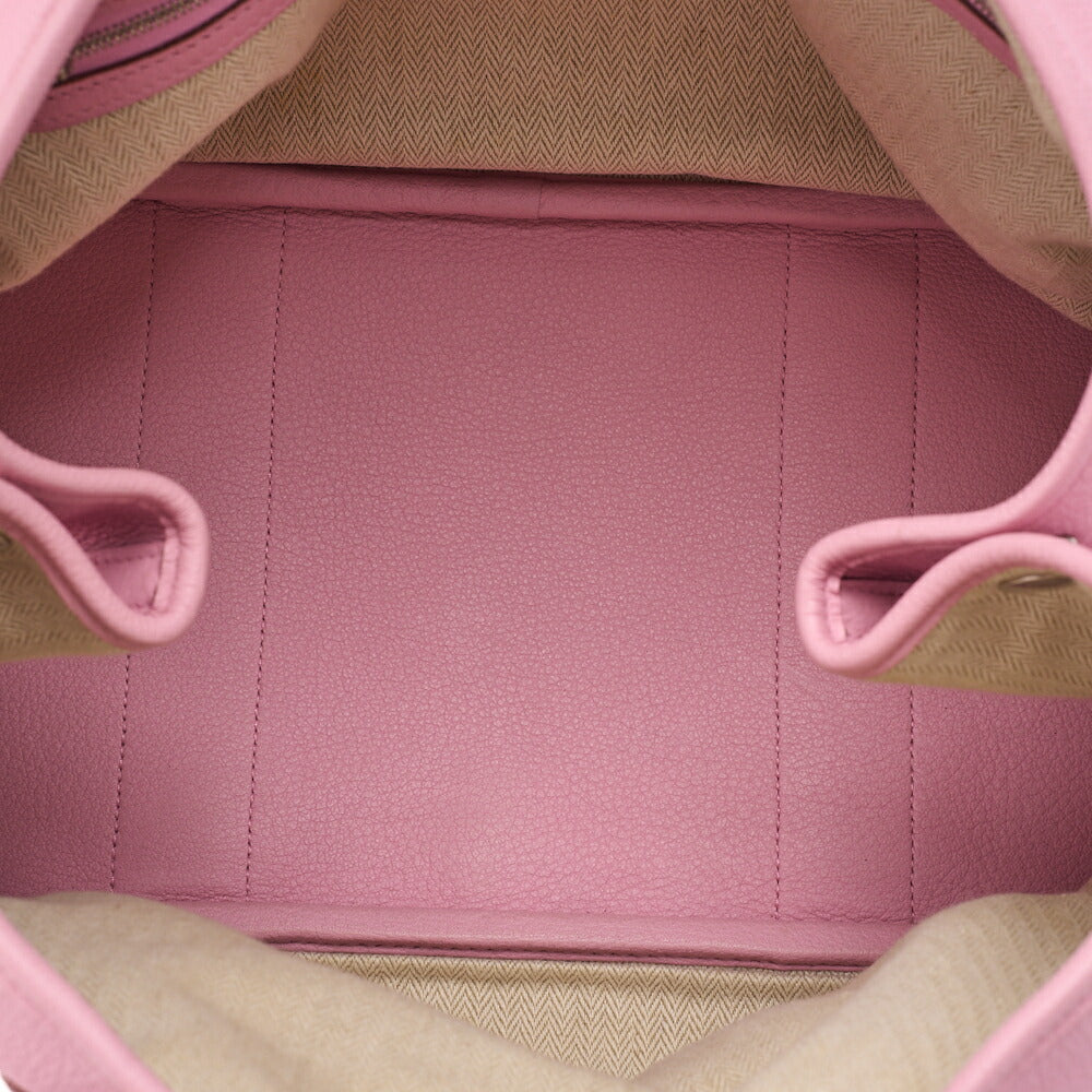 Hermes Hermes Garden Party PM Negonda Tote Bag Rose Sakura Silver-Tone Hardware, Pre-Owned