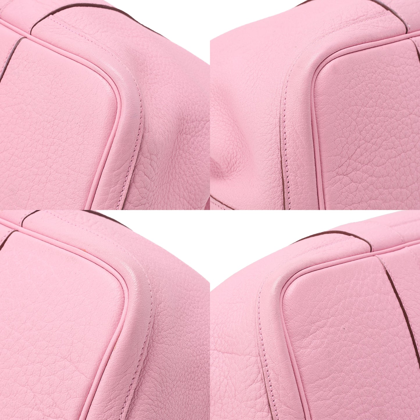 Hermes Hermes Garden Party PM Negonda Tote Bag Rose Sakura Silver-Tone Hardware, Pre-Owned