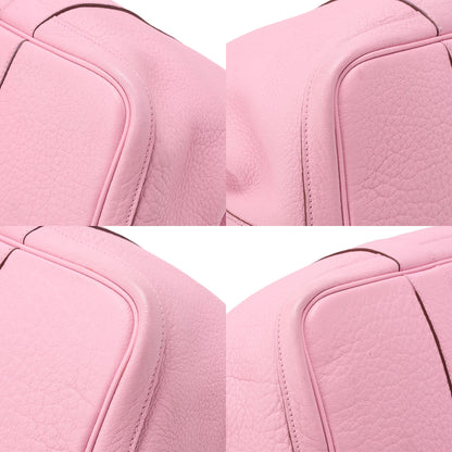 Hermes Hermes Garden Party PM Negonda Tote Bag Rose Sakura Silver-Tone Hardware, Pre-Owned