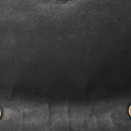 CHANEL Lambskin Matelasse Diana Flap Chain Shoulder Black Gold-Tone Hardware, Pre-Owned