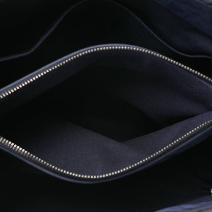 CHANEL Sparkle Leather Matelasse with Coco Charm Chain Shoulder Navy Silver-Tone Hardware, Pre-Owned