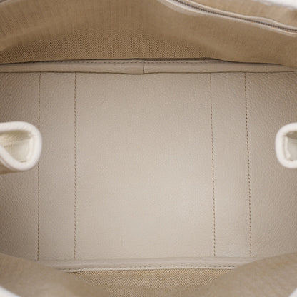 Hermes Hermes Garden Party PM Negonda Tote Bag White Silver-Tone Hardware, Pre-Owned