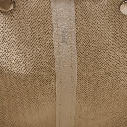Hermes Hermes Garden Party PM Negonda Tote Bag White Silver-Tone Hardware, Pre-Owned