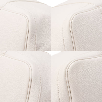 Hermes Hermes Garden Party PM Negonda Tote Bag White Silver-Tone Hardware, Pre-Owned