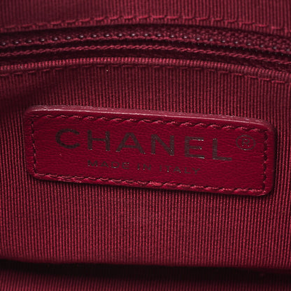 CHANEL Vintage Calf Gabrielle du Chanel Chain Shoulder Black X Navy Gold x Silver-Tone Hardware, Pre-Owned
