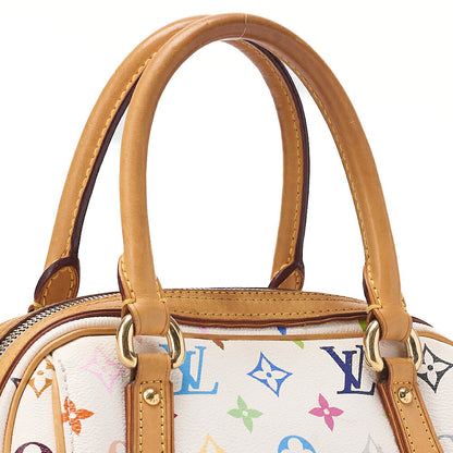 LOUIS VUITTON Louis Vuitton Monogram Handbag Priscilla M40096 White Multicolor Gold-Tone Hardware, Pre-Owned