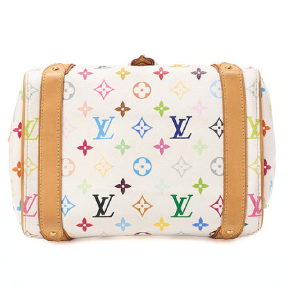 LOUIS VUITTON Louis Vuitton Monogram Handbag Priscilla M40096 White Multicolor Gold-Tone Hardware, Pre-Owned