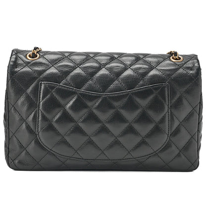 CHANEL Calfskin Matelasse Biju Coco Chain Shoulder Black Gold-Tone Hardware, Pre-Owned