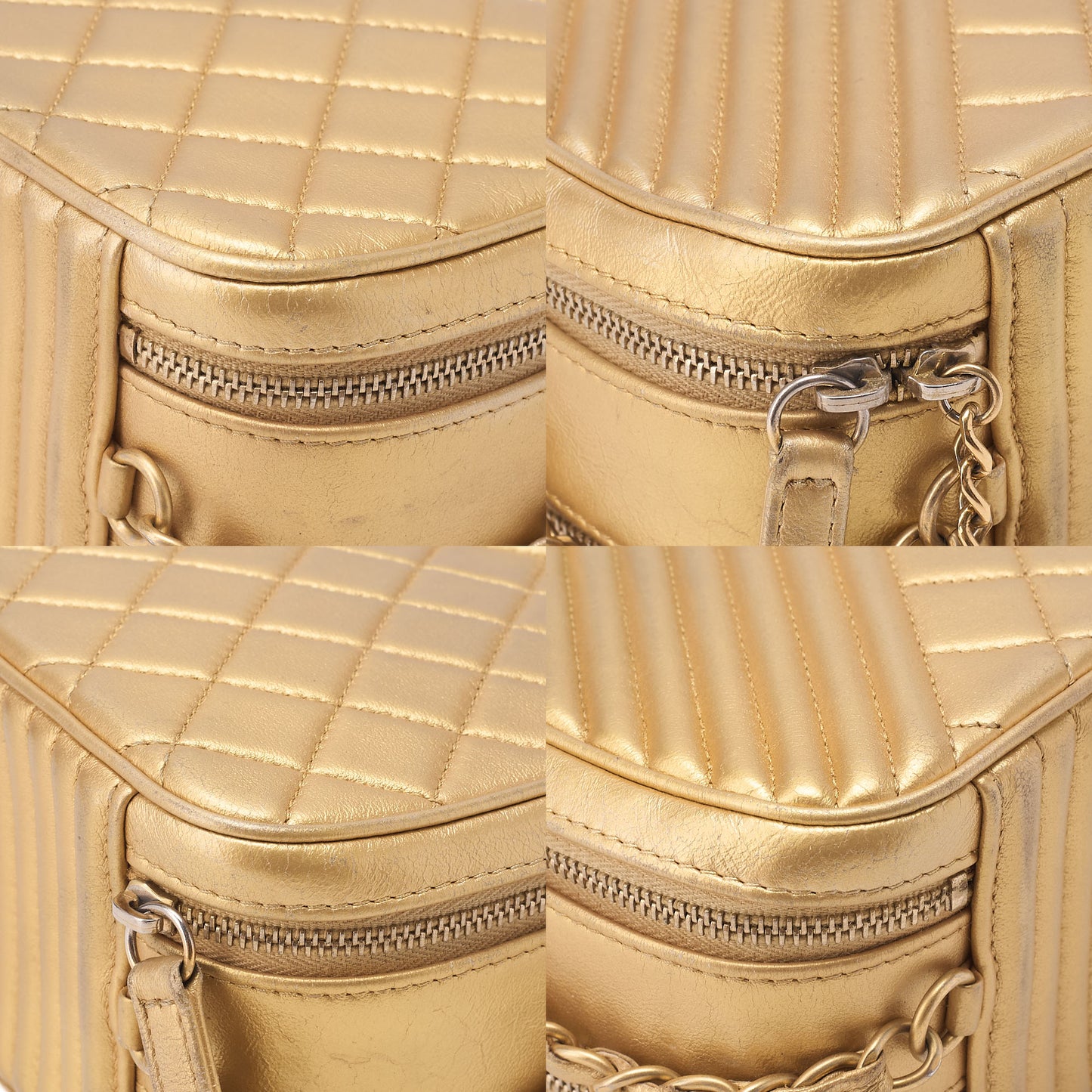 CHANEL Lambskin Cocoboy Camera Bag Chain Shoulder Gold Gold-Tone Hardware, Pre-Owned