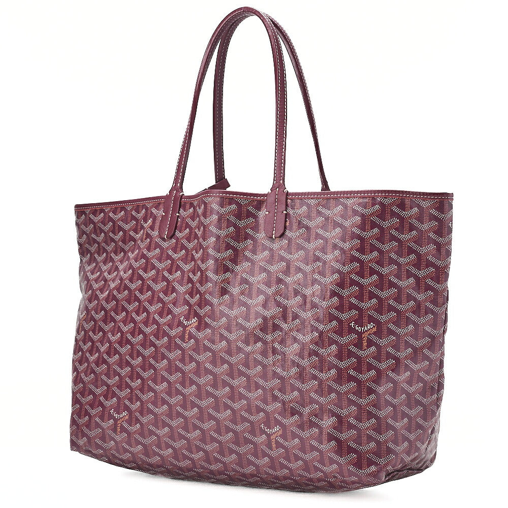 GOYARD Saint-Louis PM Tote Bag Coated Canvas Boltau Silver-Tone Hardware, Pre-Owned