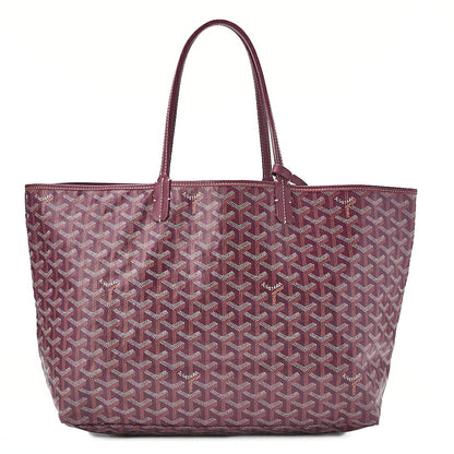 GOYARD Saint-Louis PM Tote Bag Coated Canvas Boltau Silver-Tone Hardware, Pre-Owned