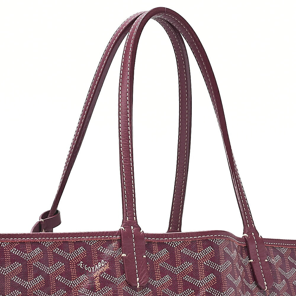 GOYARD Saint-Louis PM Tote Bag Coated Canvas Boltau Silver-Tone Hardware, Pre-Owned