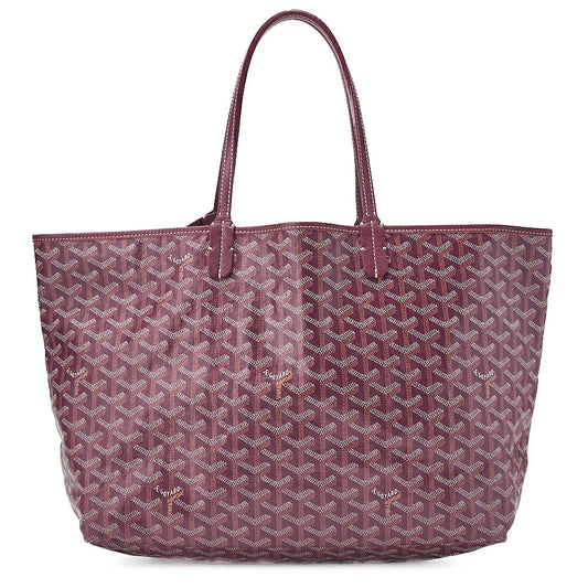 GOYARD Saint-Louis PM Tote Bag Coated Canvas Boltau Silver-Tone Hardware, Pre-Owned