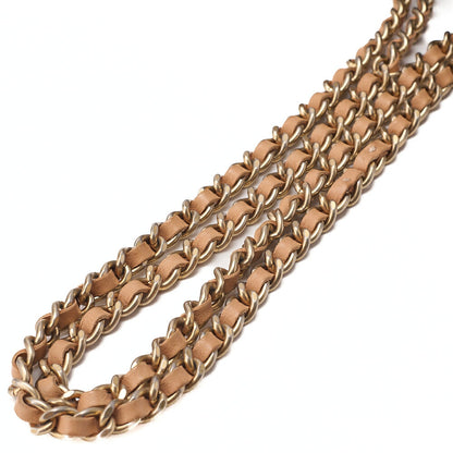 CHANEL Lambskin Bias Stitching 2.55 Turn Lock Chain Shoulder Black x Beige Gold-Tone Hardware, Pre-Owned