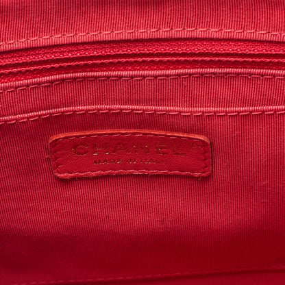 CHANEL Lambskin Matelasse Turn Lock Chain Backpack Rose Pink Gold-Tone Hardware, Pre-Owned