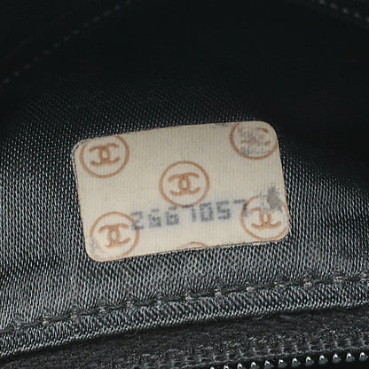 CHANEL Shoulder Bag Caviar Skin Matelasse Ball Charm Black Gold-Tone Hardware, Pre-Owned