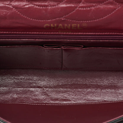 CHANEL Lambskin Matelasse Paris Limited Double Flap Chain Shoulder Bag Black Gold x Silver-Tone Hardware, Pre-Owned