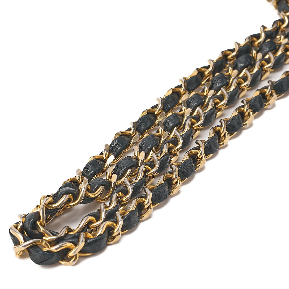 CHANEL Matelasse Deka Coco Full Flap Single Turn Lock Chain Shoulder Lambskin Black Gold-Tone Hardware, Pre-Owned