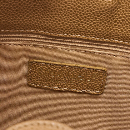 CHANEL Tote Bag Matelasse Caviar Skin Beige PST Gold-Tone Hardware, Pre-Owned