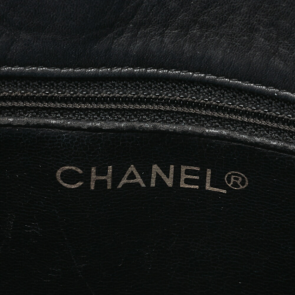 CHANEL Matelasse Double Chain Shoulder with Pull Charm Lambskin Black Gold-Tone Hardware, Pre-Owned