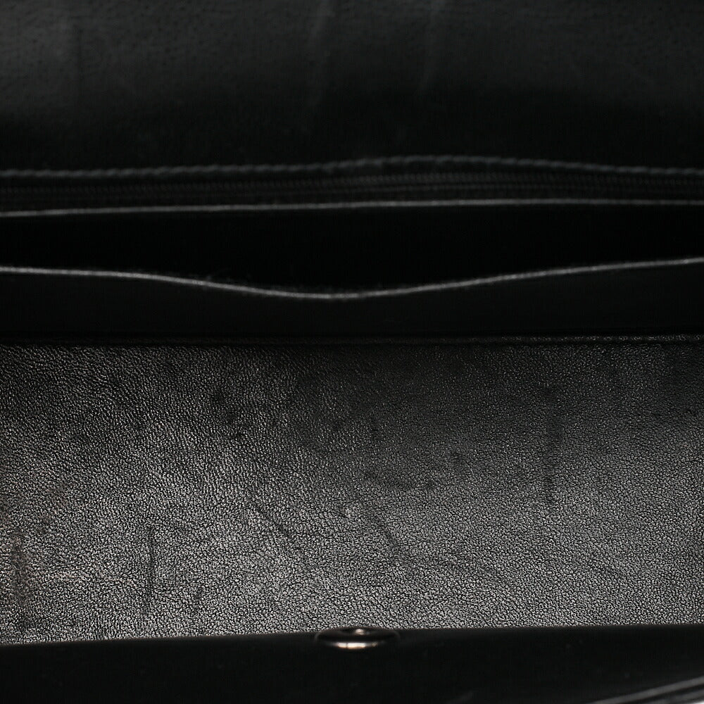 CHANEL Caviar Skin Matelasse Shoulder Bag Black Silver-Tone Hardware, Pre-Owned