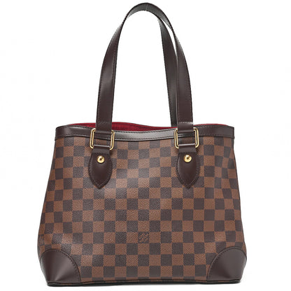 LOUIS VUITTON Louis Vuitton Damier Hampstead PM Tote Bag N51205 Brown Gold-Tone Hardware, Pre-Owned