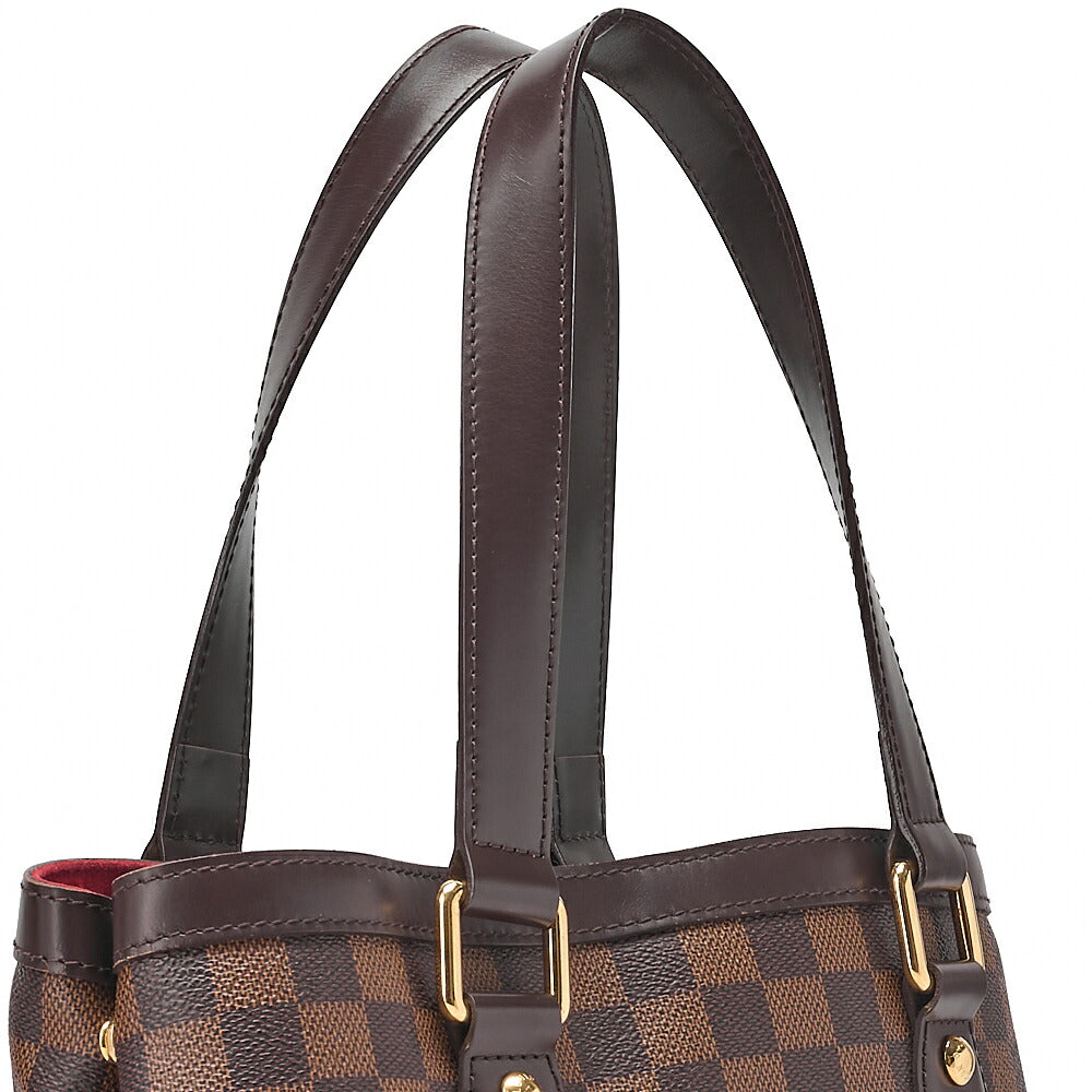 LOUIS VUITTON Louis Vuitton Damier Hampstead PM Tote Bag N51205 Brown Gold-Tone Hardware, Pre-Owned