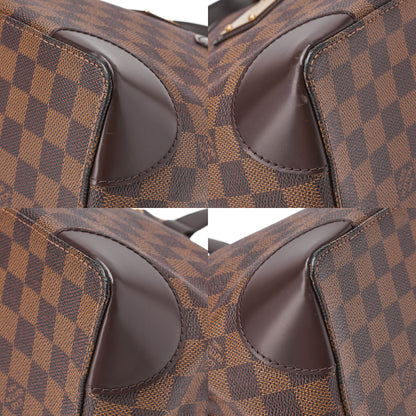 LOUIS VUITTON Louis Vuitton Damier Hampstead PM Tote Bag N51205 Brown Gold-Tone Hardware, Pre-Owned