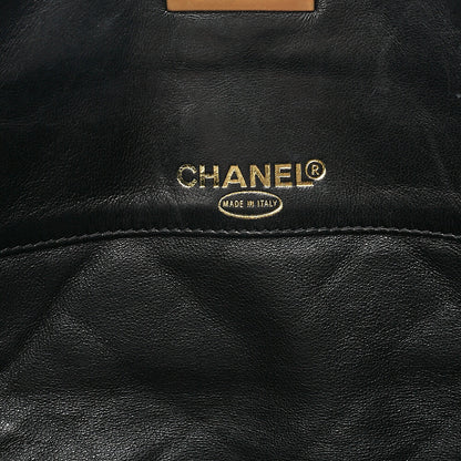 CHANEL Vintage Calf Matelasse 2.55 Turn Lock Chain Shoulder Black-Tone Hardware, Pre-Owned