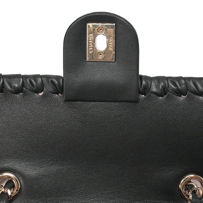 CHANEL Tweed x Lambskin Cruise Collection Chain Shoulder Bag Pink x Black Gold-Tone Hardware, Pre-Owned