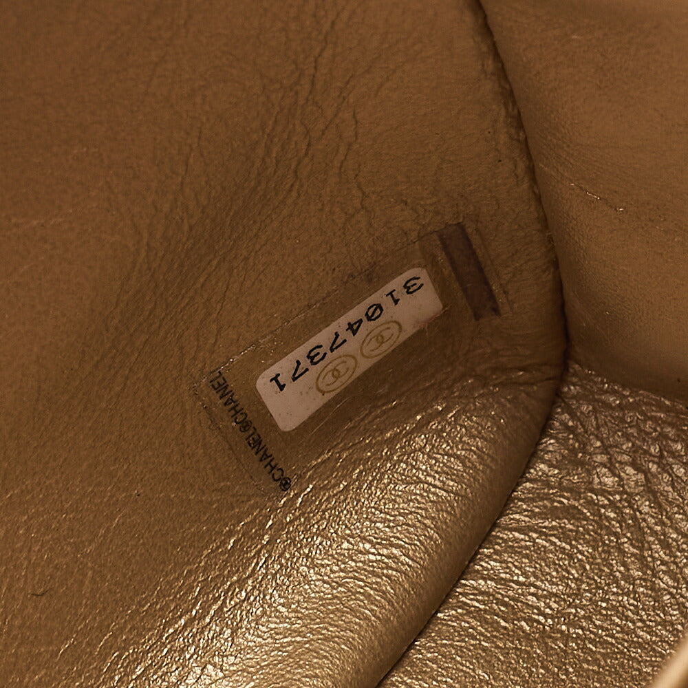 CHANEL Mini Matelasse 17cm Chain Shoulder Bag Lambskin Purple Gold-Tone Hardware, Pre-Owned