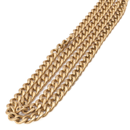 CHANEL Matelasse Biju Coco Chain Wallet Lambskin Navy Gold-Tone Hardware, Pre-Owned