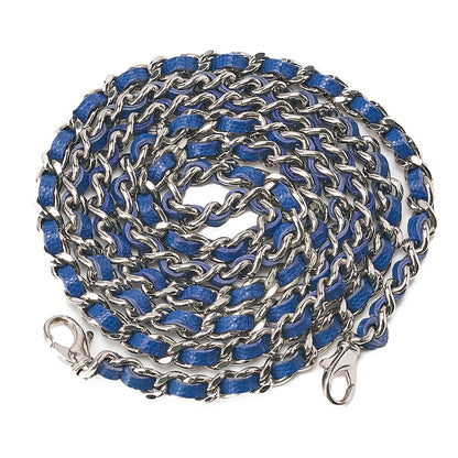 CHANEL Chanel V-Stitch Coco Mark Chain Wallet Caviar Skin Navy Silver-Tone Hardware, Pre-Owned