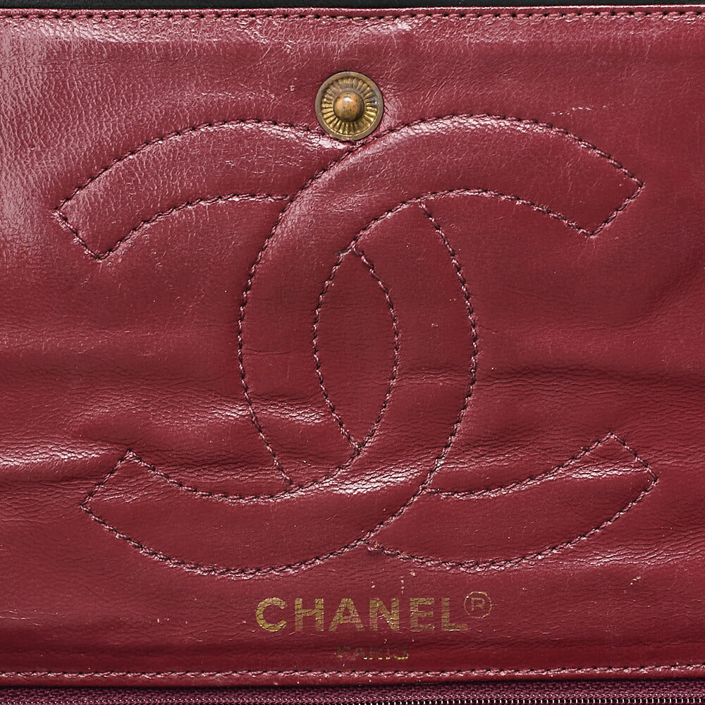 CHANEL Lambskin Matelasse 26cm Paris Limited Double Flap Shoulder Bag Black Gold-Tone Hardware, Pre-Owned