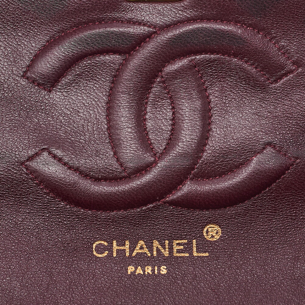 CHANEL Chanel Matelasse Turn Lock Design Flap Chain Shoulder Bag Lambskin Black Gold-Tone Hardware, Pre-Owned