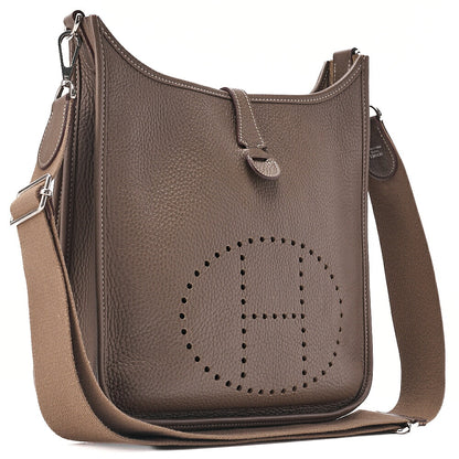 HERMES Hermes Eveline 3GM Trois Trion C?mence Shoulder Bag Etope Silver-Tone Hardware, Pre-Owned