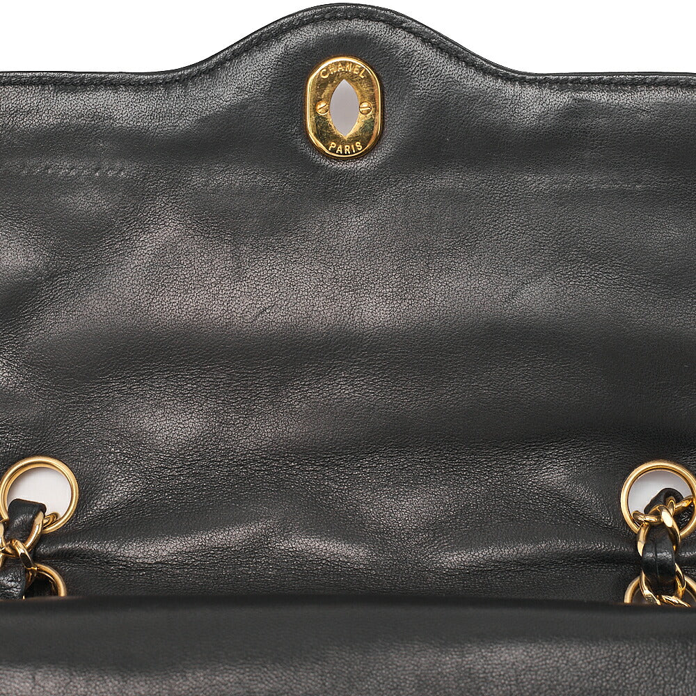 CHANEL Lambskin Matelasse 22cm Paris Limited Edition Shoulder Bag Black Gold-Tone Hardware, Pre-Owned
