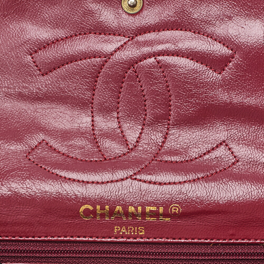 CHANEL Lambskin Matelasse 22cm Paris Limited Edition Shoulder Bag Black Gold-Tone Hardware, Pre-Owned