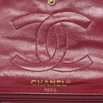 CHANEL Lambskin Matelasse 22cm Paris Limited Edition Shoulder Bag Black Gold-Tone Hardware, Pre-Owned