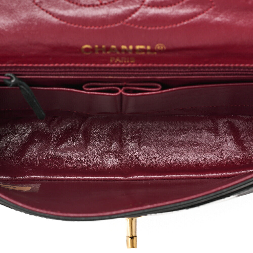 CHANEL Lambskin Matelasse 22cm Paris Limited Edition Shoulder Bag Black Gold-Tone Hardware, Pre-Owned