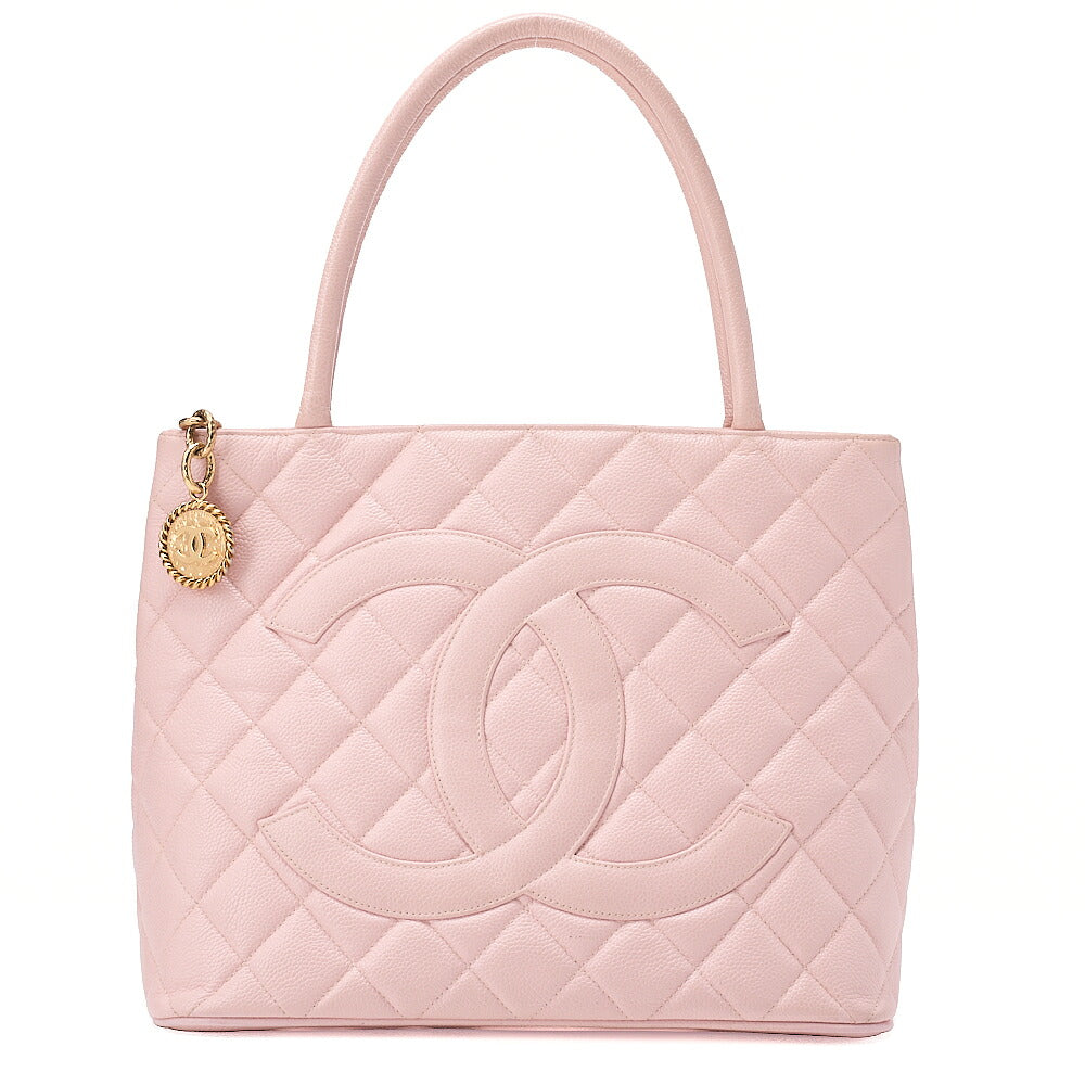 CHANEL Matelasse Reissue Tote Caviar Skin Pink Gold-Tone Hardware, Pre-Owned
