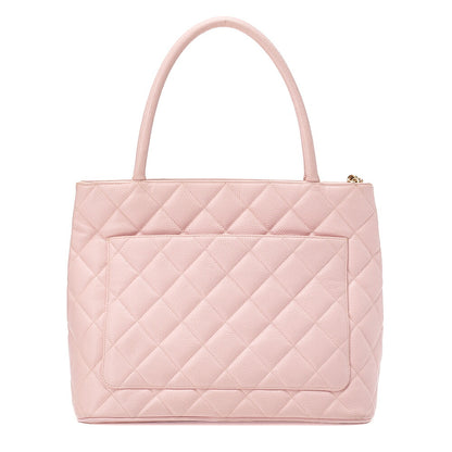 CHANEL Matelasse Reissue Tote Caviar Skin Pink Gold-Tone Hardware, Pre-Owned